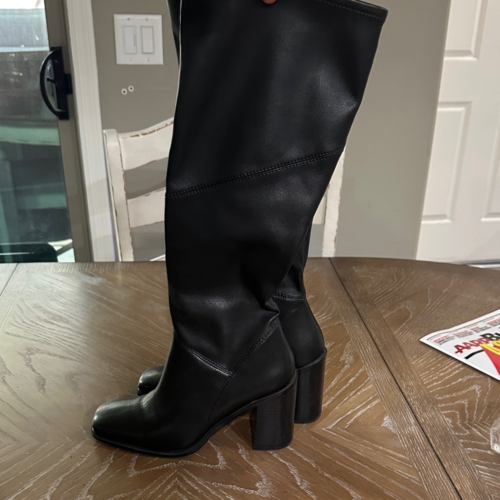 Franco Sarto Black Heeled Boots